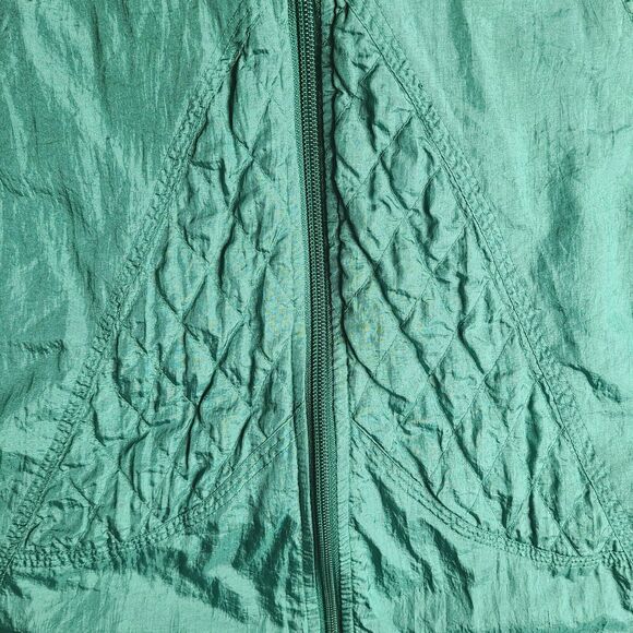 Vintage Bocoo Windbreaker Full Zip Track Jacket Womens Size XL Lined Retro Green - Picture 7 of 8